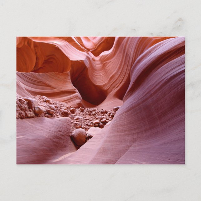 Cartão Postal Luzes e rochas no cânion (Frente)