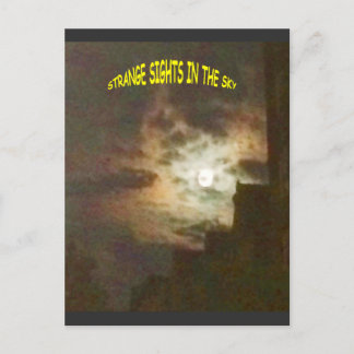 Cartão Postal Luzes estranhas no céu