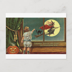 Cartão Postal Luzes estranhas são vistas no Dia das Bruxas, Cri