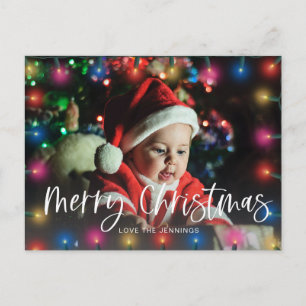 Cartão Postal Luzes Feliz Natal Foto