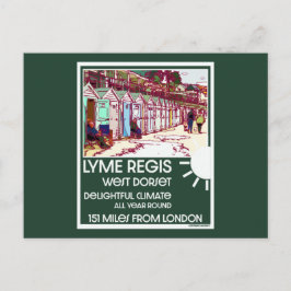 Cartão Postal Lyme Regis Dorset England Vintage Feriado Britânic