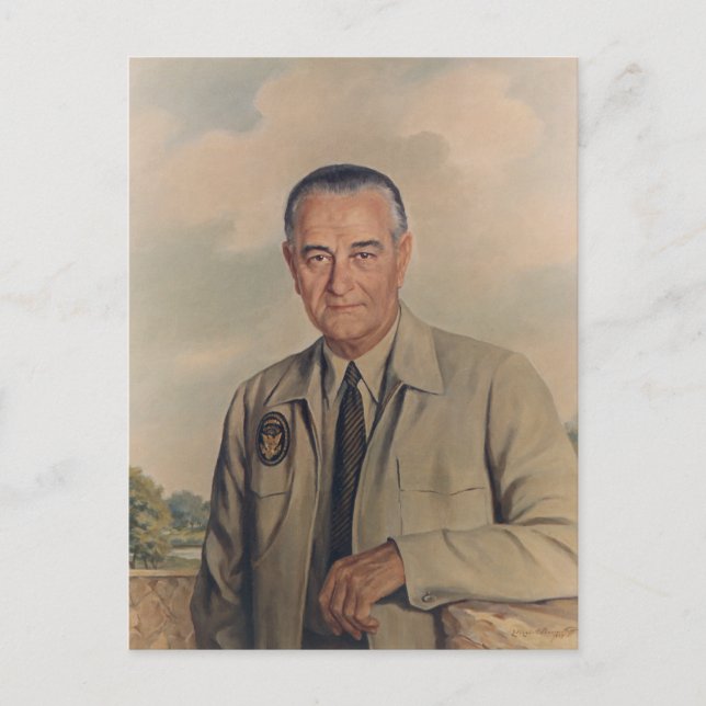 Cartão Postal Lyndon B. Johnson - Elizabeth Shoumatoff (1969) (Frente)