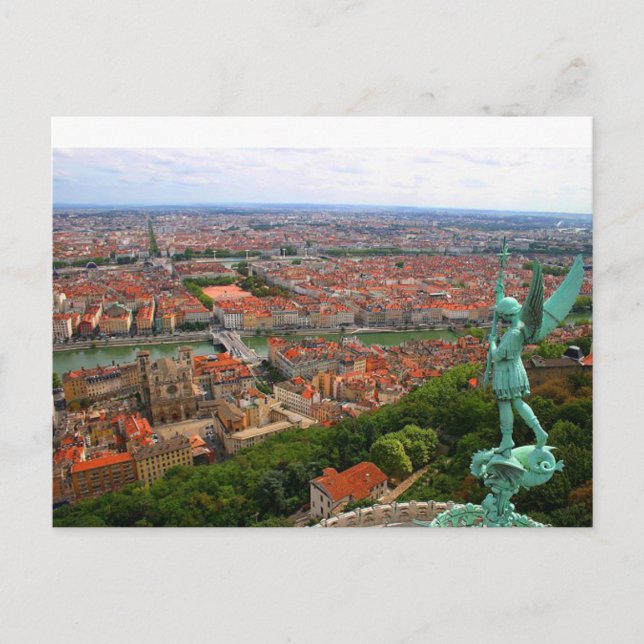 Cartão postal Lyon de Fourviére, França (Frente)