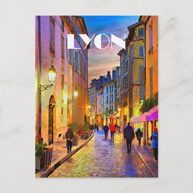 Cartão Postal Lyon Photo Vintage (Frente)