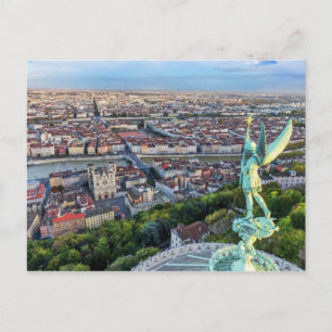 Cartão Postal Lyon vue de Fourvière
