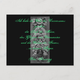 Cartão Postal Lyrik Gedicht Liebe – Dresdner Grüner Diamant