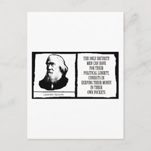 Cartão Postal Lysander Spooner