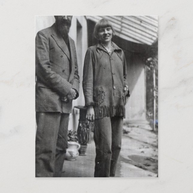 Cartão Postal Lytton Strachey e Iris Tree (Frente)