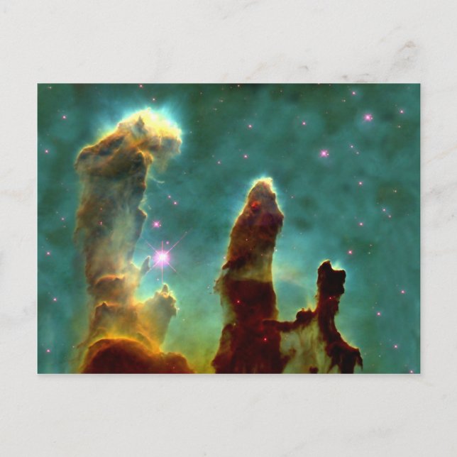 Cartão Postal M16 Nebulosa da Águia ou Pilares da Criação (Frente)