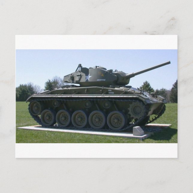 Cartão Postal M24 Chaffee Light Tank (Frente)