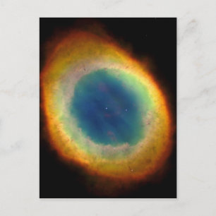 Cartão Postal M57 Constelação da Nebulosa do Anel Leier Espaç