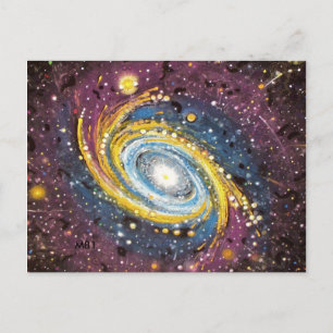 Cartão postal M81 espiral galáxia
