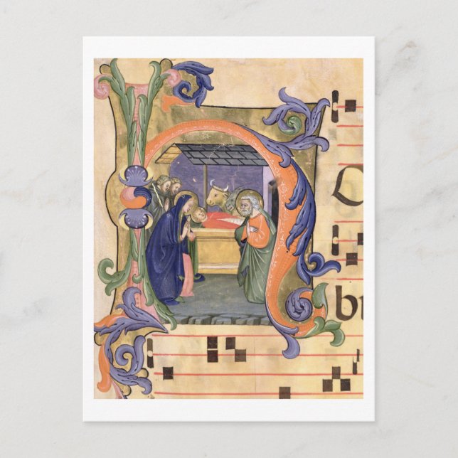 Cartão Postal M. 571 f.6r Historiou o "H" inicial que representa (Frente)