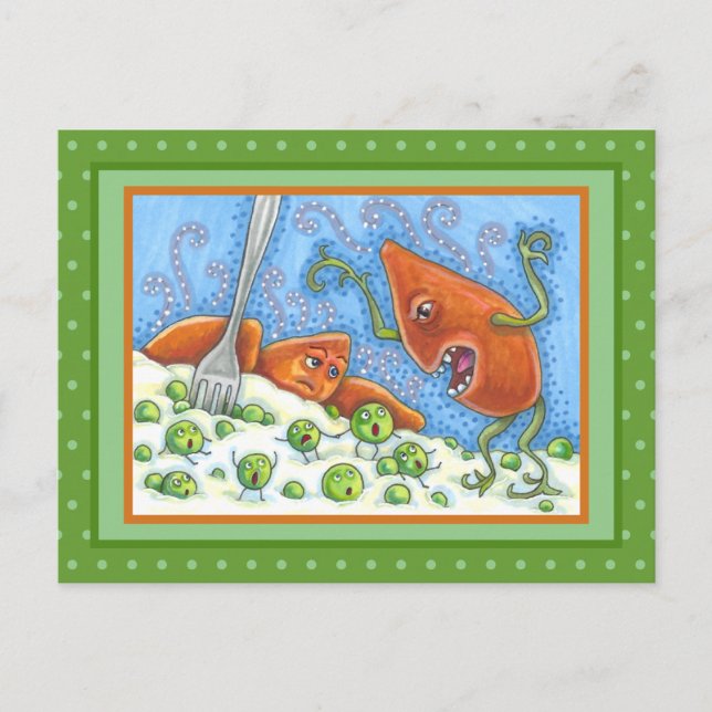 CARTÃO POSTAL MÁ YAM GRITANDO EM PEAS, ENGRAÇADO GRAÇAS À REFEIÇ (Frente)