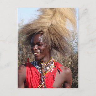 Cartão Postal Maasai Warrior-1