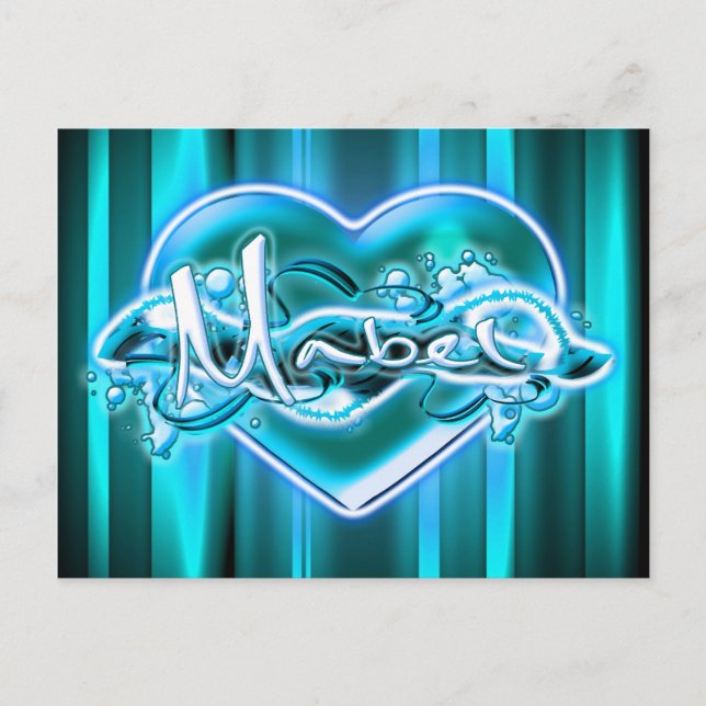 Cartão Postal Mabel (Frente)