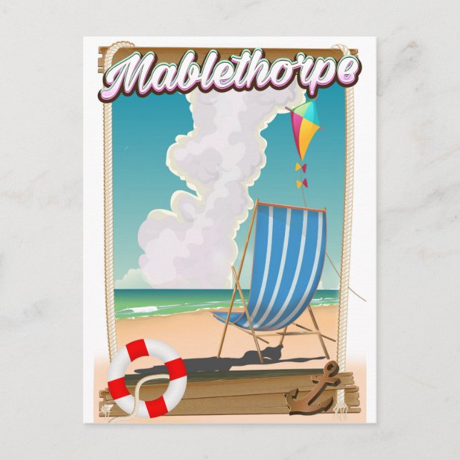 Cartão Postal Mablethorpe Holiday poster (Frente)