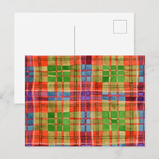 Cartão postal MAC RAE TARTAN (Frente/Verso)