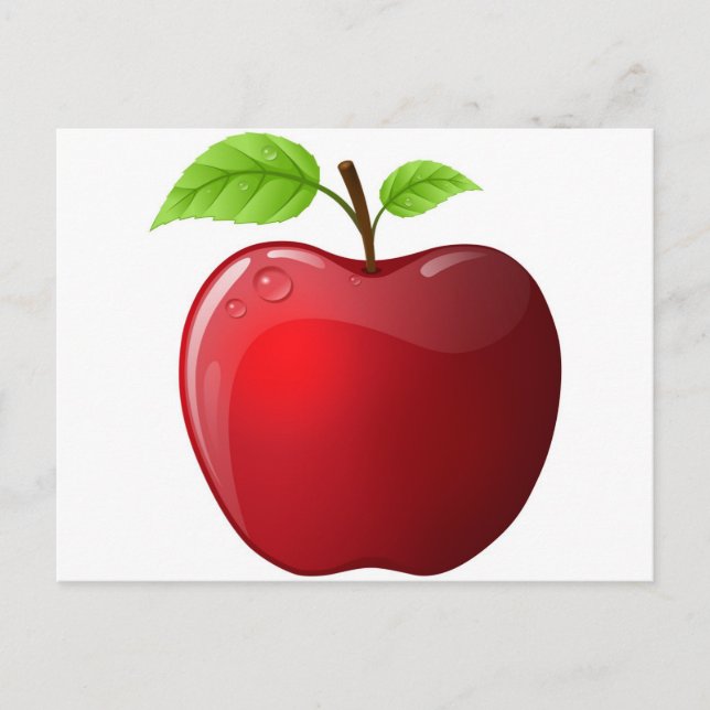 Cartão Postal maçã (Frente)