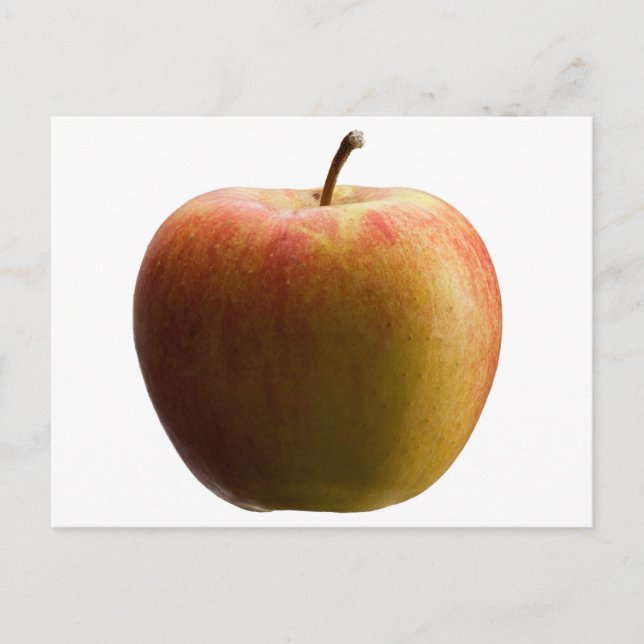 Cartão Postal Maçã multicolor. (Frente)