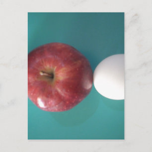 Cartão Postal Maçã vermelha gêmea para torta.JPG