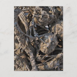 Cartão Postal Macabre Sequin Art, White Temple