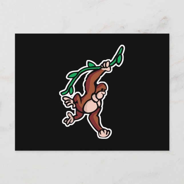 Cartão Postal macaco (Frente)