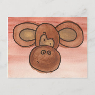 Cartão postal macaco
