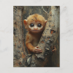 Cartão Postal Macaco-Bebê Adorável