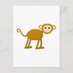 Cartão Postal Macaco Bonito.