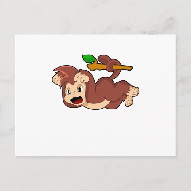 Cartão Postal Macaco Bramador (Frente)