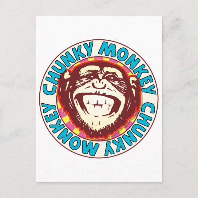 Cartão Postal Macaco Chunky (Frente)