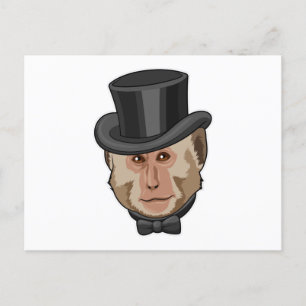 Cartão Postal Macaco com Cilindro