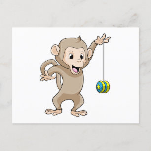 Cartão Postal Macaco com Io-iô
