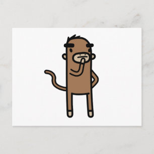 Cartão Postal Macaco de Concentração