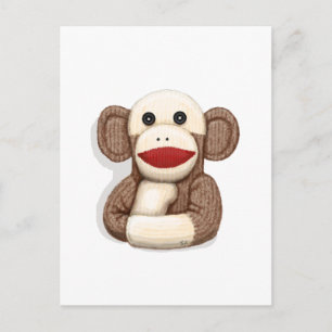 Cartão Postal Macaco de Meia Clássico