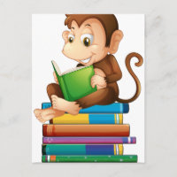 Macaco e livros