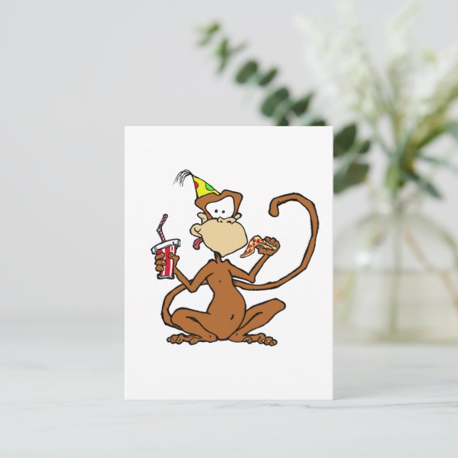 Cartão Postal Macacos Engraçados