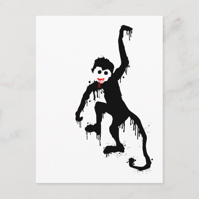 Cartão Postal macaco furado (Frente)