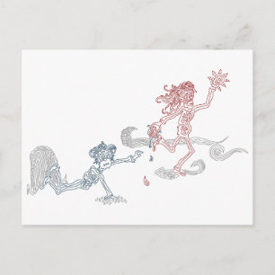 Cartão Postal macaco ladrão de sol