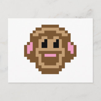 Cartão Postal Macaco Pixel