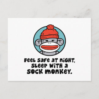 Cartão Postal Macaco Sock
