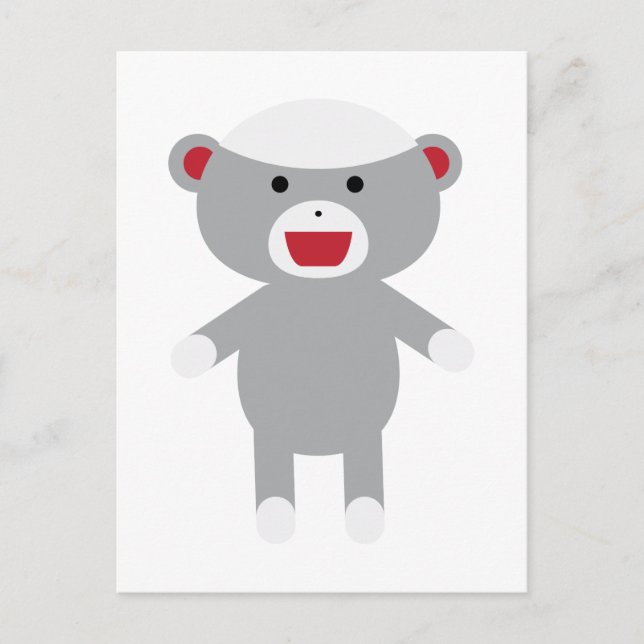 Cartão Postal Macaco Sock (Frente)