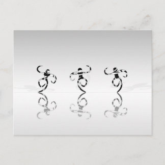 Cartão Postal Macacos dançando