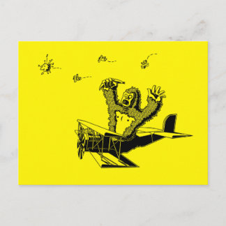 Cartão Postal Macacos Em Aviões