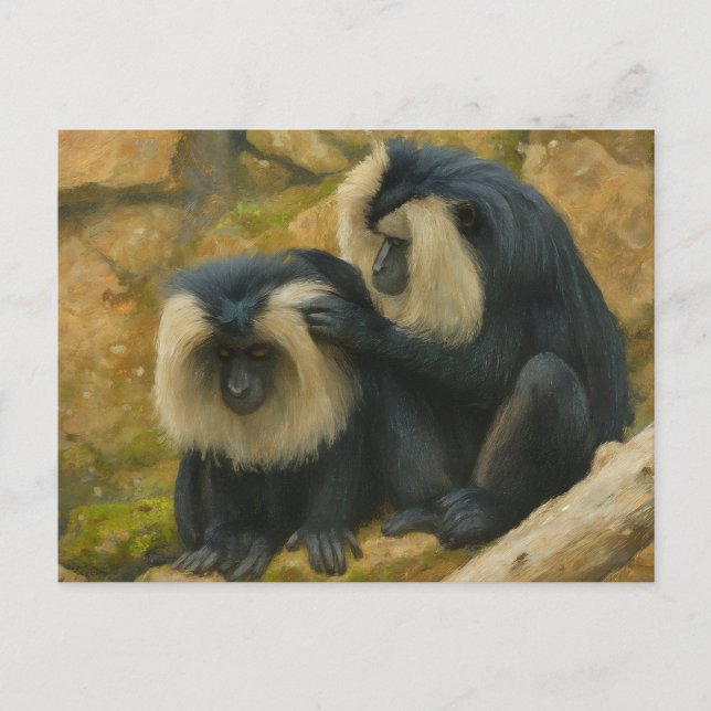 Cartão Postal Macaque Bond - Ritual de Alinhamento (Frente)