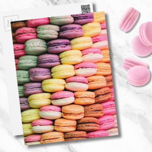 Cartão Postal Macaron Francês Bonito