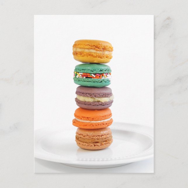 Cartão Postal Macarons (Frente)