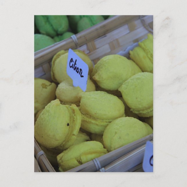 Cartão Postal Macarons (Frente)