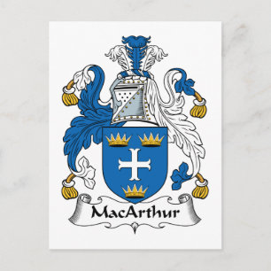 Cartão Postal MacArthur Family Crest